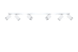 Listwa MERIDA 6L Biały halogen spot kwadrat