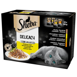 Mokra Karma dla Kota Kotów Sheba w Galaretce Drobiowe 12x85g