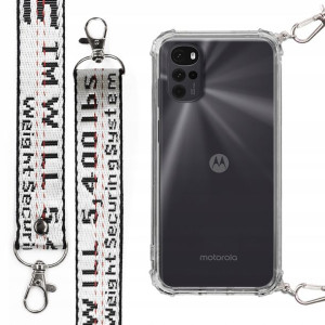 Etui Antishock + Smycz Biała do MOTOROLA G22 4G