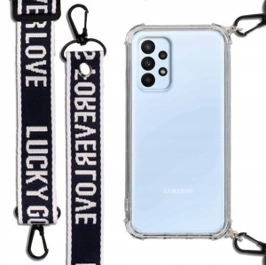 Etui Antishock + Smycz Granat do SAMSUNG A23 5G