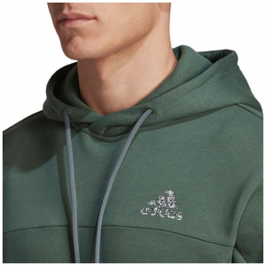 Bluza męska z kapturem ADIDAS zielona HM7889 L