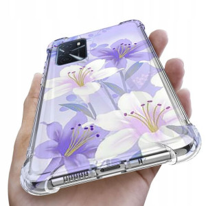 Etui Antishock do OPPO A54s Kwiaty Flower Wzory