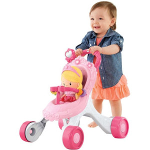 Fisher-Price DGM71 Pchacz Wózek z pozytywką z lalką Księżniczką