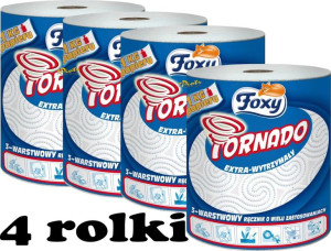 Ręcznik Pap.foxy Tornado 4 Rolki - 3-warstwowy Ręcznik Papierowy