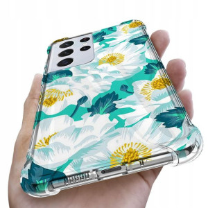 Etui Antishock do SAMSUNG S21 ULTRA Flower Wzory