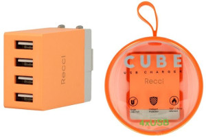 Ładowarka sieciowa RECCI 4x USB 18W Quick Charge