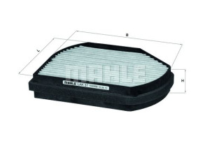 Filtr powietrza kabinowy DB C,E MAHLE LAK37 CU2897