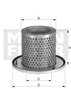 Filtr powietrza MANN-FILTER C1374/2 C13742
