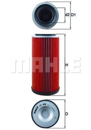 Filtr powietrza NISSAN PATROLGR MAHLE LX608 C14159