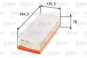 Filtr powietrza VALEO 585028 C351541