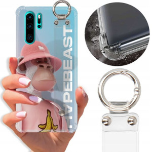 Etui Antishock Pasek do HUAWEI P30 PRO Misie Wzory