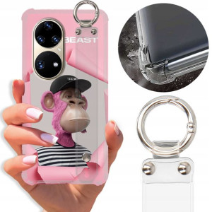 Etui Antishock Pasek do HUAWEI P50 PRO Misie Wzory