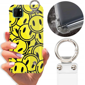 Etui Antishock Pasek do HUAWEI Y5P Kwiatowe Wzory
