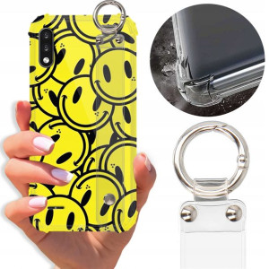 Etui Antishock Pasek do LG K22 PLUS Kwiatowe Wzory