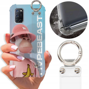 Etui Antishock Pasek do OPPO A92 Case Misie Wzory