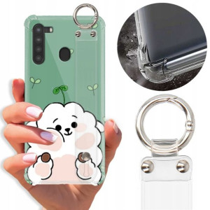 Etui Antishock Pasek do SAMSUNG A21 Słodkie Wzory
