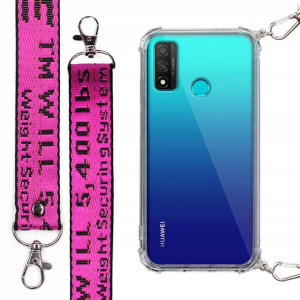 Etui Antishock Smycz Fuksja do HUAWEI P SMART 2020