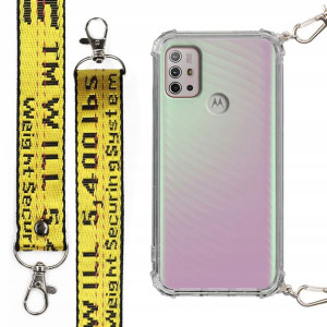 Etui Antishock Smycz Żółta do MOTOROLA G10 POWER