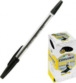 Długopis czarny Corvina