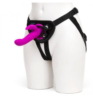 Happy Rabbit Rechargeable Vibrating Strap-On Harness Set Purple