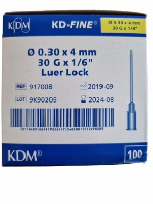 Igły Do Mezoterapii 30g 0,30x4mm 100szt