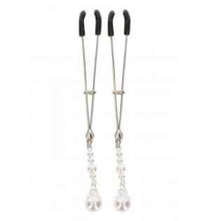 Taboom Tweezers With Pearls Silver