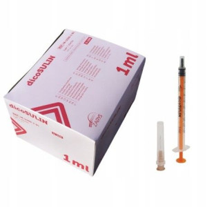 Strzykawki U100 Insulinowe 1ml 0,40x13mm 100szt