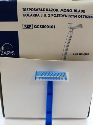 Golarka jednoostrzowa medyczna 100szt
