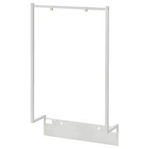 NORDLI Dodatkowy drążek na ubrania biały 80x115 cm