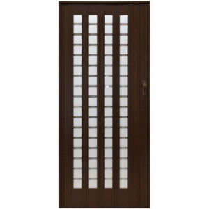 Przesuwne Drzwi Harmonijkowe Pcv Orzech Mat 86cm