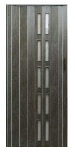 Przesuwne Drzwi Harmonijkowe Pcv Grafit Mat 80cm