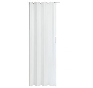 Przesuwne Drzwi Harmonijkowe Pcv Biały Mat 90cm