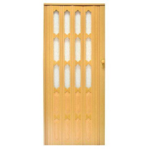 Przesuwne Drzwi Harmonijkowe Jasny Dąb Mat 86cm