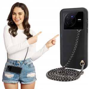 Etui Case Mat BLINK Czarny do VIVO X80 Łańcuszek