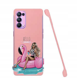 Etui Coby RÓŻ do OPPO RENO 5 PRO Serialowe Wzory