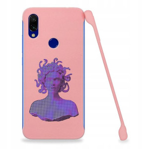 Etui Coby RÓŻ do XIAOMI REDMI 7 Art Sztuka Wzory