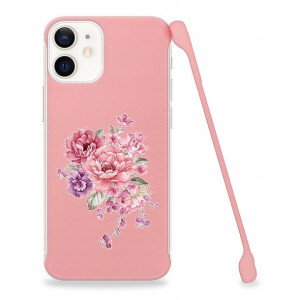 Etui Coby RÓŻOWY do IPHONE 12 MINI Wiosenne Wzory