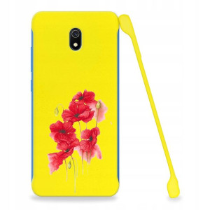Etui Coby ŻÓŁTY do XIAOMI REDMI 8A Wiosenne Wzory