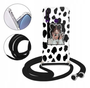 Etui Crossbody do HUAWEI Y6P Case Krówki Moo Wzory