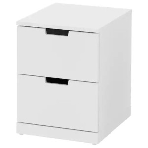 NORDLI Komoda 2 szuflady biały 40x54 cm