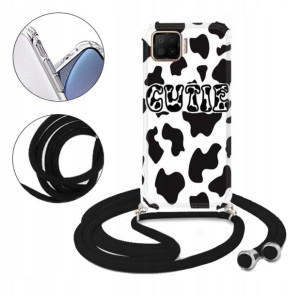 Etui Crossbody do OPPO F17 Case Krówki Moo Wzory