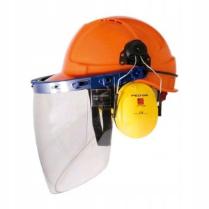 Kask Ochronny z Przyłbicą Ardon i Nausznikami 3M