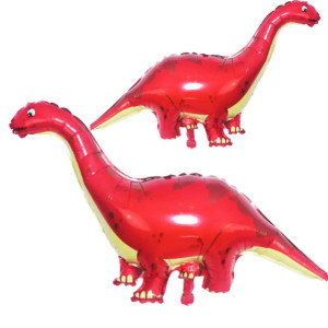 Balon foliowy Dinozaur Czerwony100 cm
