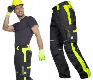 Spodnie Robocze do Pasa Otrzegawcze Ardon Neon 56