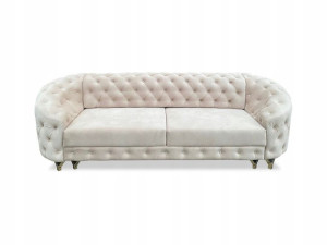 Sofa Kanapa Skandynawska Rozkładana Chesterfield