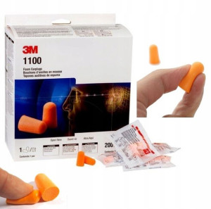 Zatyczki Stopery Piankowe 3M 1100 Wkładki 50 Par