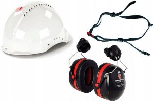 Kask 3M G3000 Nauszniki Peltor+Pasek Komplet 3M