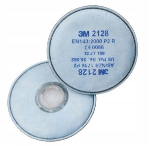 3M 2128 P2 Filtry Przeciwpyłowe do Maski 3M 2szt.