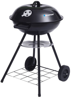 Grill Węglowy Z Pokrywą I Termometrem Okrągły 41cm