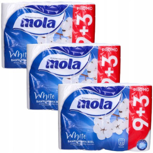Mola Papier toaletowy Classic White 36 rolek